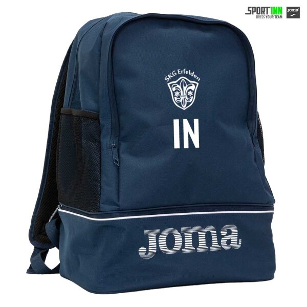 Rucksack • Training • SKG Erfelden • Dunkelblau • mit Schuhfach und Netzen