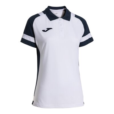 Polo-Shirt • Joma • Lider (Damen) •  Weiß/Dunkelblau