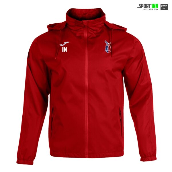 Regenjacke • Trivor II • FC Kickers Rhein-Main • Rot • mit Kapuze
