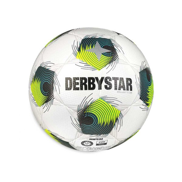 Fussball • Gr. 5 • Derbystar • BRILLANT TT DB v24 • Weiß/Grün/Gelb