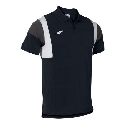Polo-Shirt • Joma • Confort III • Schwarz/Weiß/Grau