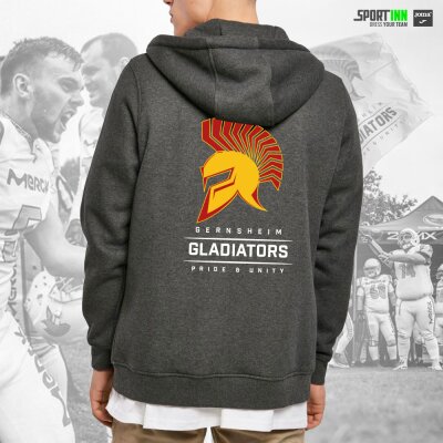 Kapuzenjacke • Gernsheim Gladiators • Dunkelgrau
