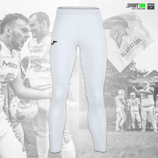 Funktions-Leggings lang • Brama Academy • Gernsheim Gladiators • Weiß