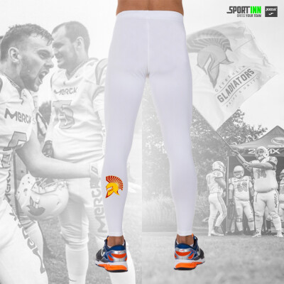 Funktions-Leggings lang • Brama Academy • Gernsheim Gladiators • Weiß
