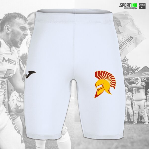 Funktions-Leggings kurz • Brama Academy • Gernsheim Gladiators • Weiß