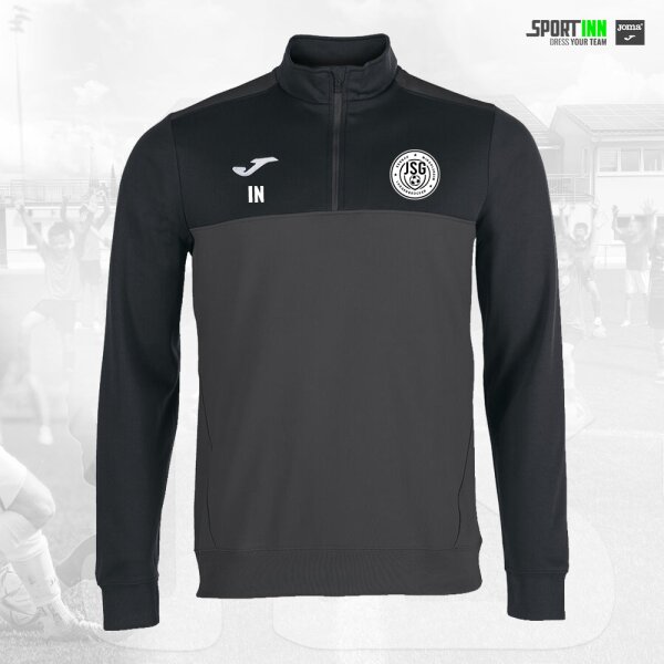 Sweatshirt 1/4 Zip • Winner • JSG Mingol./Langen./Kronau • Grau/Schwarz