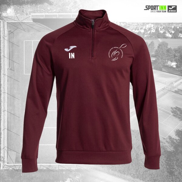 Sweatshirt 1/4 Zip • Faraon • TC RW Lampertheim • Langarm Weinrot L Kein Rückendruck Mit Initialen