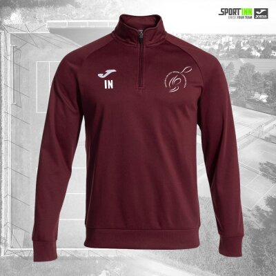 Sweatshirt 1/4 Zip • Faraon • TC RW Lampertheim • Langarm Weinrot L Kein Rückendruck Mit Initialen
