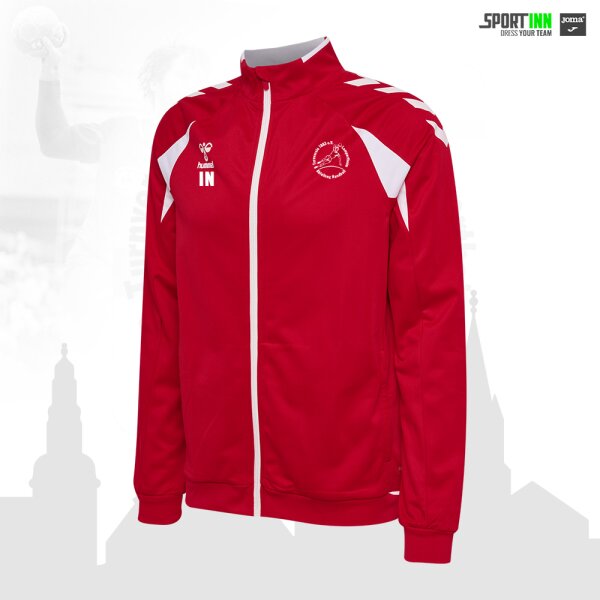 Trainingsjacke • TVL Handball • Rot • Hummel XS Mit Rückendruck Mit Initialen