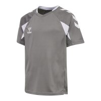 Trikot • Hummel • Jersey S/S Kids • Grau/Weiß