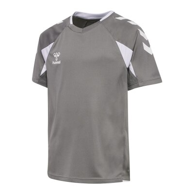 Trikot • Hummel • Jersey S/S Kids • Grau/Weiß