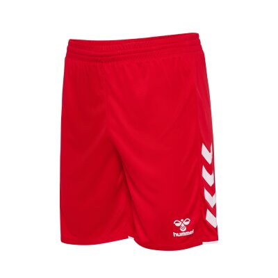 Shorts • Hummel • Polyester • hmlCORE 2.0 Rot/Weiß