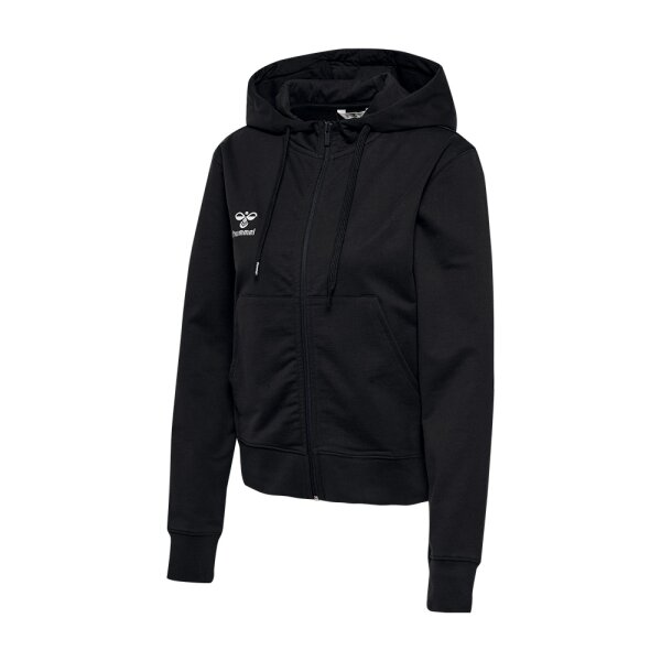 Zip Hoodie • Hummel • Damen • hmlgo cotton zip hoodie 2.0 • Schwarz