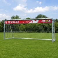Individuelle Fußball-Torverkleinerung • Digitaldruck • PVC-Mesh