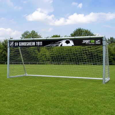 Individuelle Fußball-Torverkleinerung • Digitaldruck • PVC-Mesh