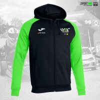 Kapuzenjacke • Academy IV • RC Hauzenberg • Schwarz/Neongrün