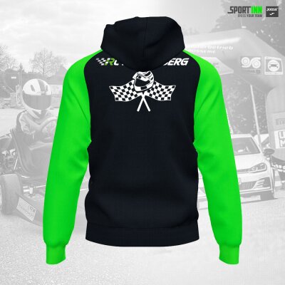 Kapuzenjacke • Academy IV • RC Hauzenberg • Schwarz/Neongrün