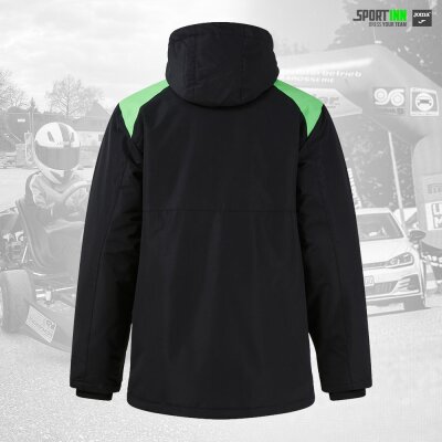 Winterjacke • Trivor II • RC Hauzenberg • Schwarz/Neongrün • mit Kapuze