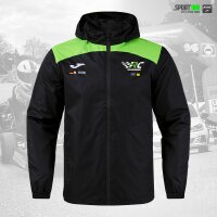 Regenjacke • Trivor II • RC Hauzenberg • Schwarz/Neongrün • mit Kapuze