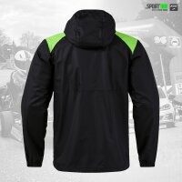 Regenjacke • Trivor II • RC Hauzenberg • Schwarz/Neongrün • mit Kapuze