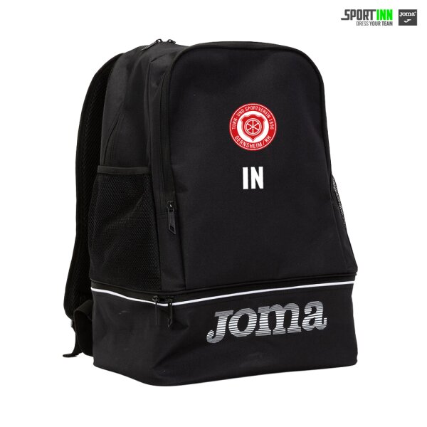 Rucksack • Training III • TSV Gernsheim • Schwarz • mit Schuhfach und Netzen