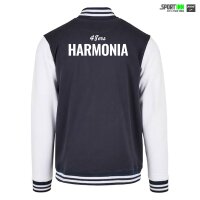 College-Jacke • Harmonia 48 • Dunkelblau/Weiß
