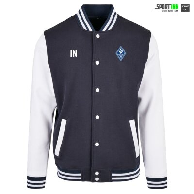 College-Jacke • Harmonia 48 • Dunkelblau/Weiß