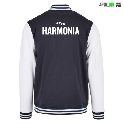 College-Jacke • Harmonia 48 • Dunkelblau/Weiß